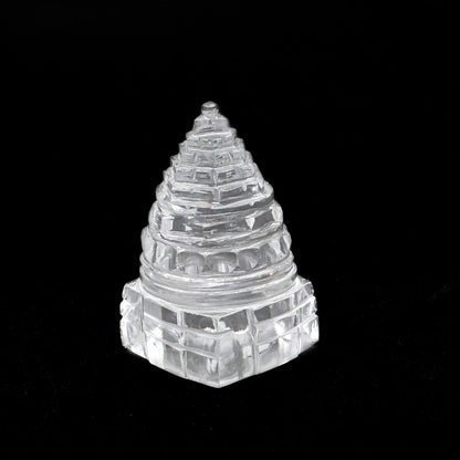 131.15CT A+ Natural Crystal Quartz (Sphetic) Religious Sri Yantra