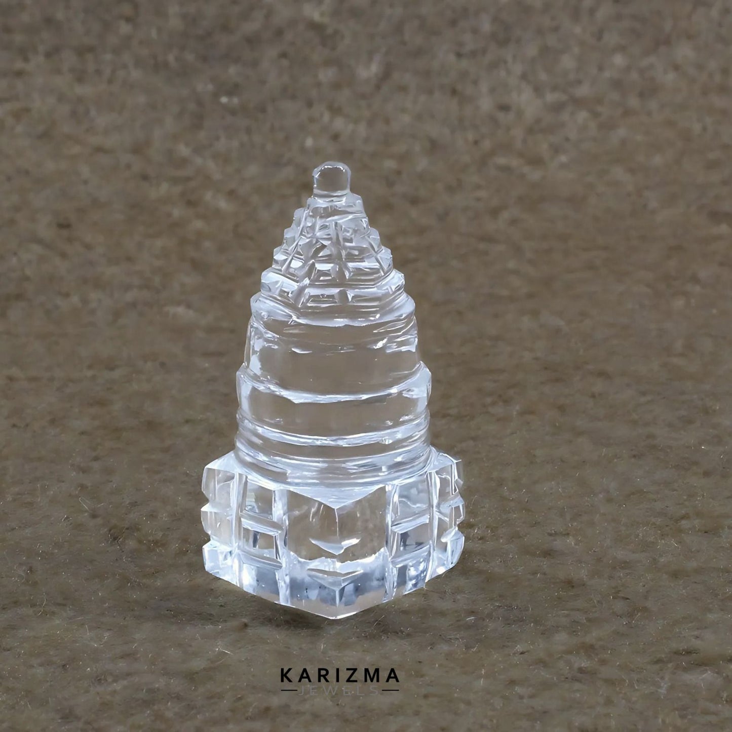 53.35CT A+ Natural Crystal Quartz (Sphetic) Sri Yantra Religious