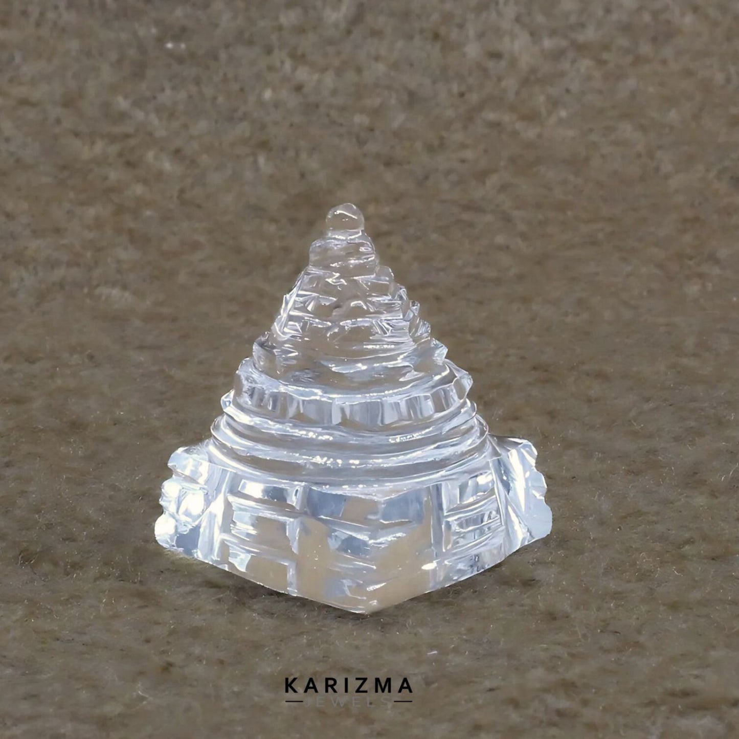 55.90CT A+ Natural Crystal Quartz (Sphetic) Sri Yantra Religious