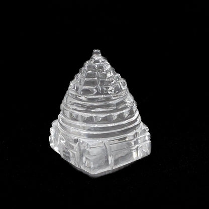 136.05CT A+ Natural Crystal Quartz (Sphetic) Sri Yantra Religious