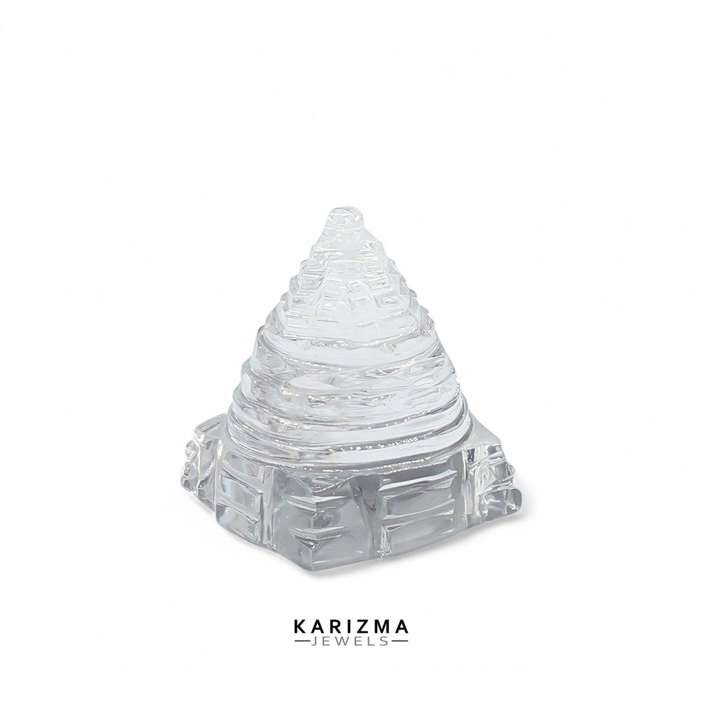 48.255CT Natural Crystal Quartz (Sphetic) Sri Yantra Religious