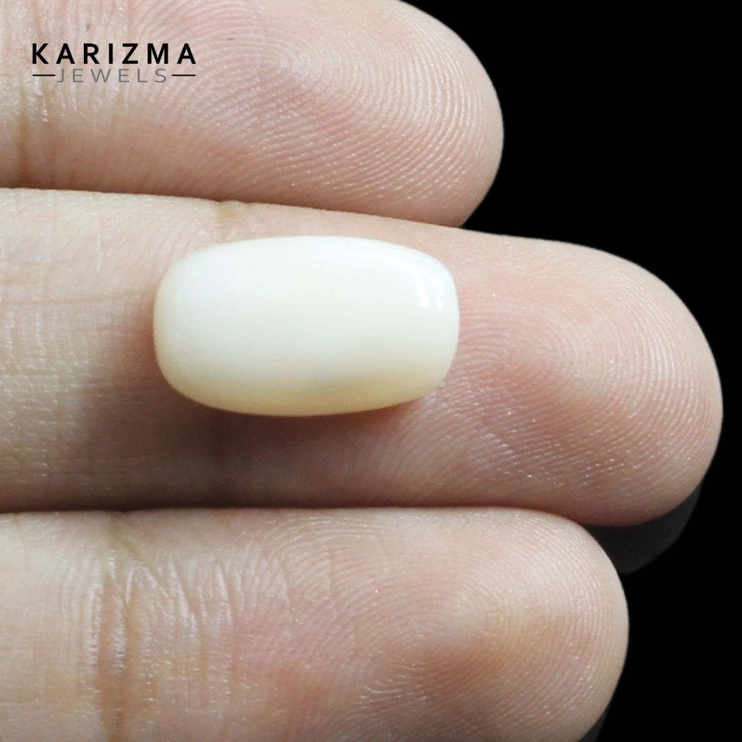 5.85Ct Natural White Coral Moonga Astrology Rashi Gemstone