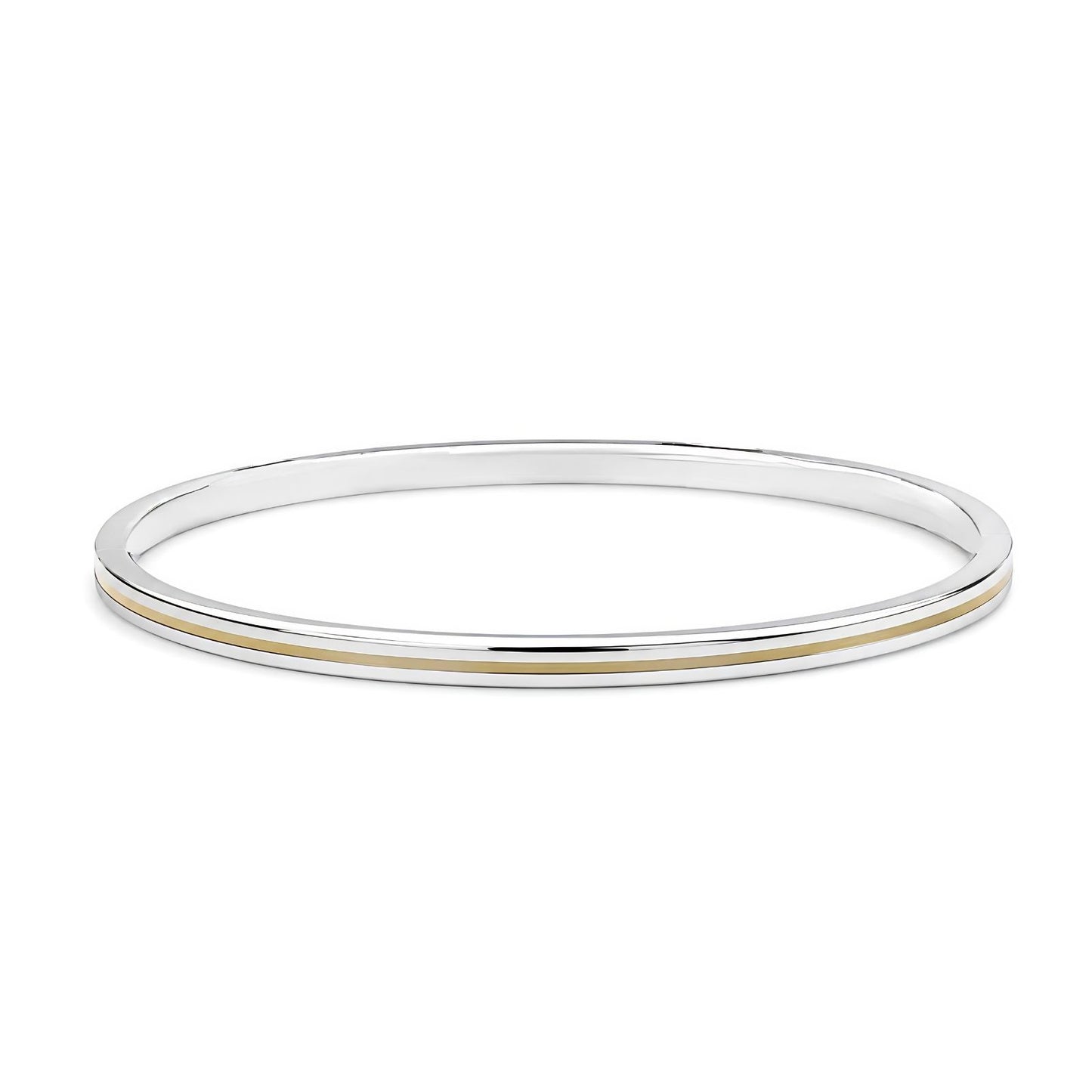 Golden Line Stainless Steel Unisex kada bangle Sikh Kada