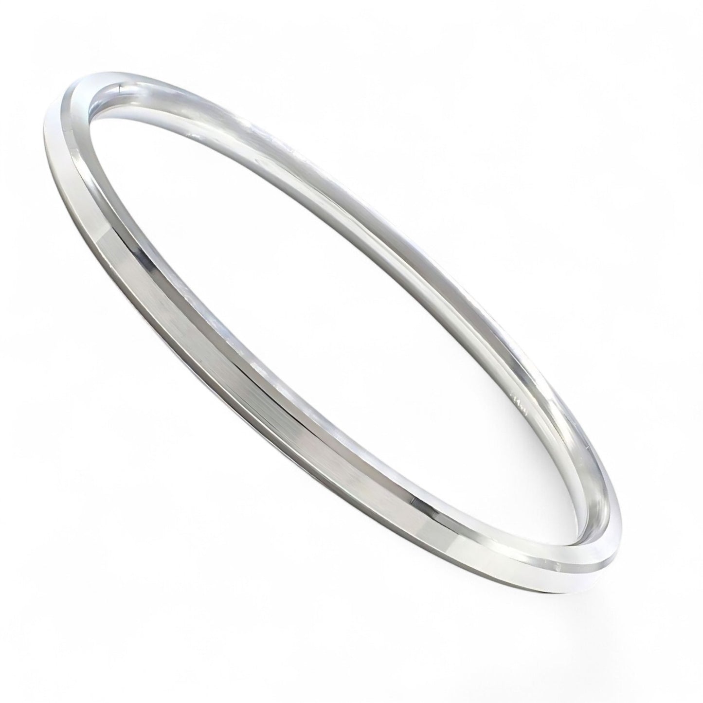 Flat stainless steel plain Unisex Kada for daily wear