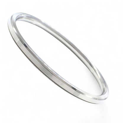 Flat stainless steel plain Unisex Kada for daily wear