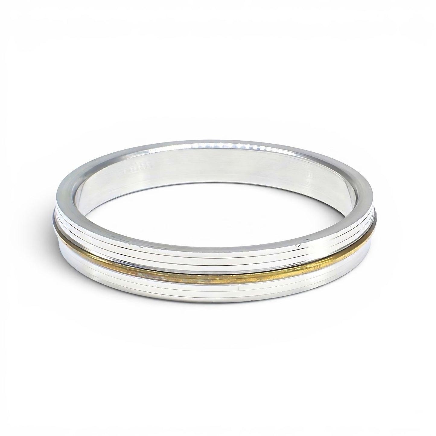 Golden Line Stainless Steel Mens Kada