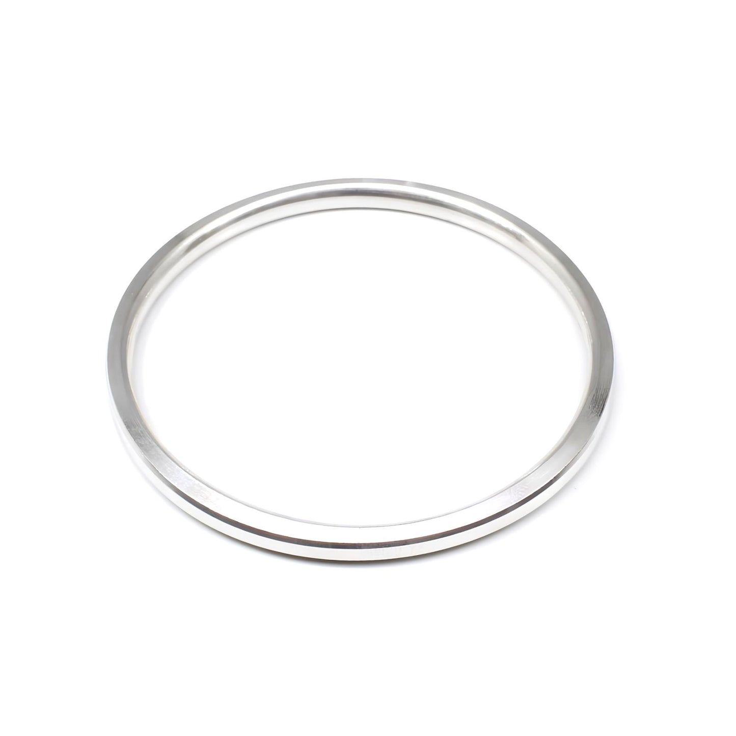 Flat stainless steel plain Unisex Kada for daily wear