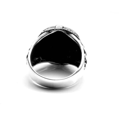 Oxidized Real Sterling Silver Unisex Ring