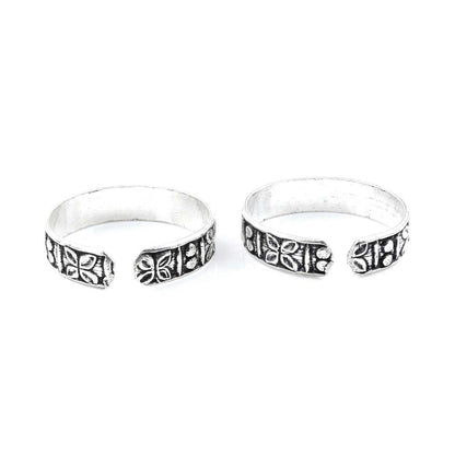 Real Sterling Silver Oxidized Toe THUMB Rings- Pair