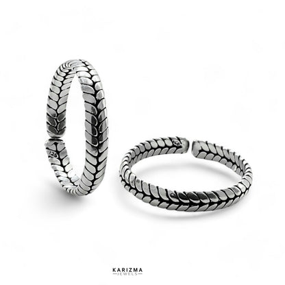 Real 925 Sterling Silver Oxidized Women daily wear foot toe THUMB rings band - Pair