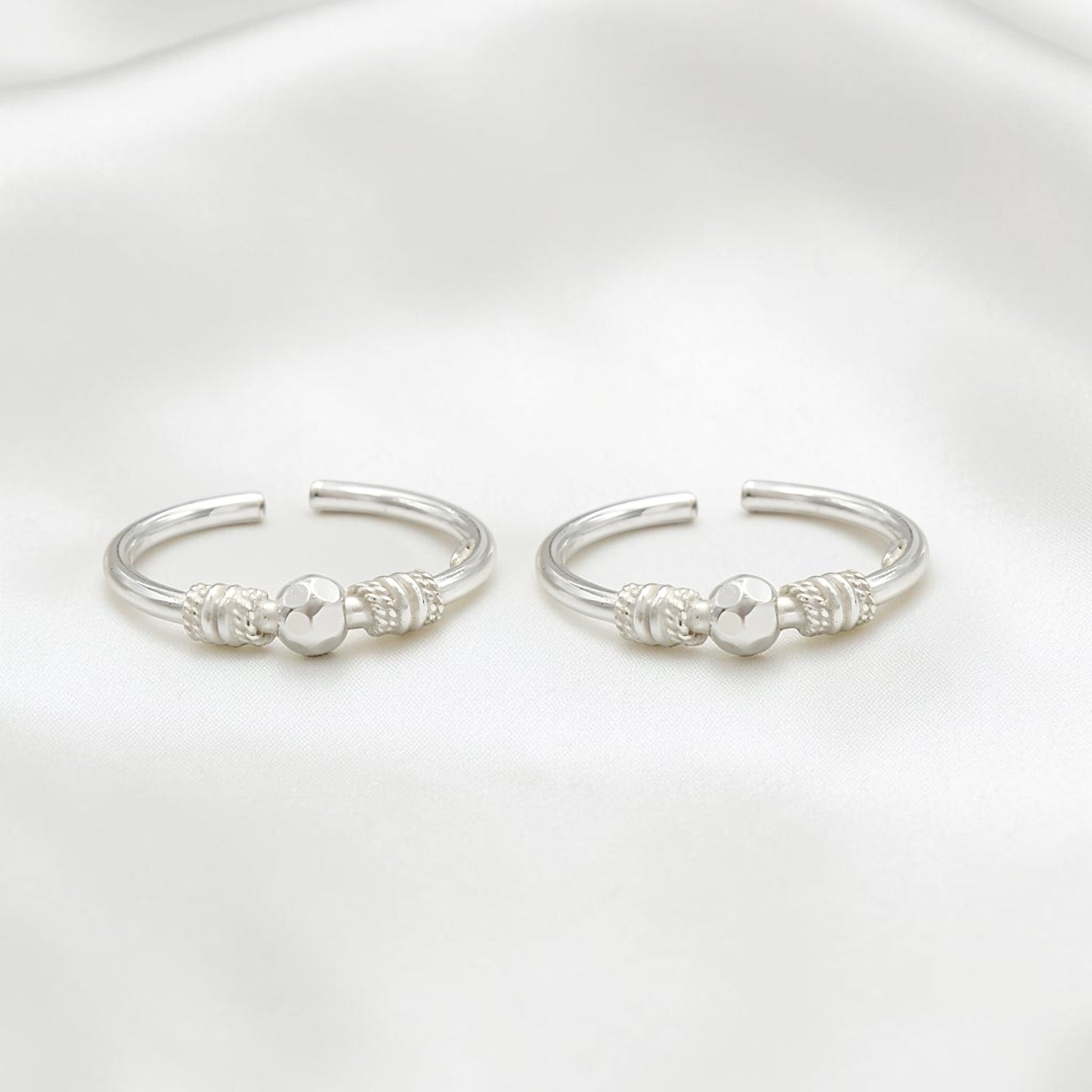 Beach wear 925 Real Silver Women Toe Ring - Pair