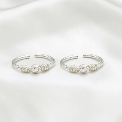 Beach wear 925 Real Silver Women Toe Ring - Pair