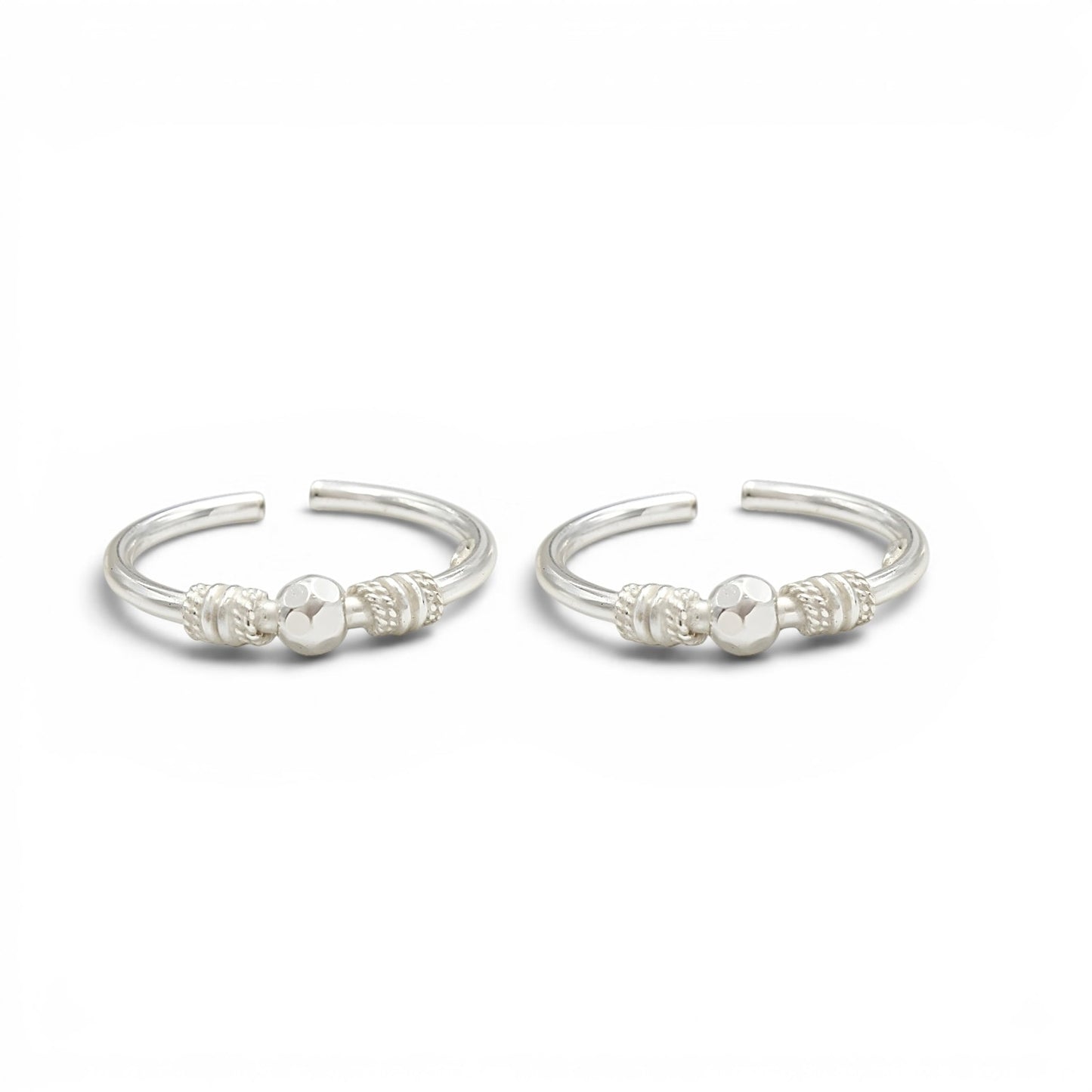Beach wear 925 Real Silver Women Toe Ring - Pair
