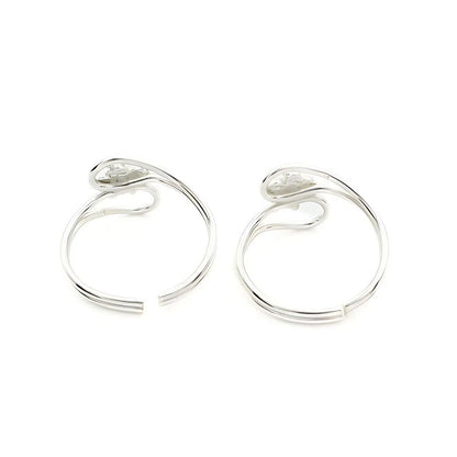 925 Real Sterling Silver women Excellent Turtle Bichiya Toe Ring - Pair