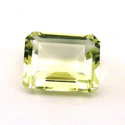 CERTIFIED-3.09Ct-NATURAL-Lemon-Quartz-Rectangle-Cut-Gemstone