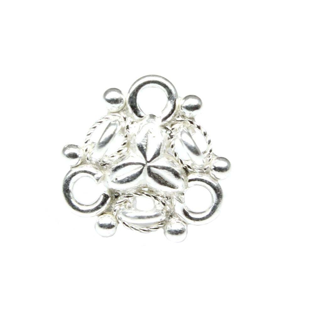 925 Sterling Silver Floral Nose Pin 