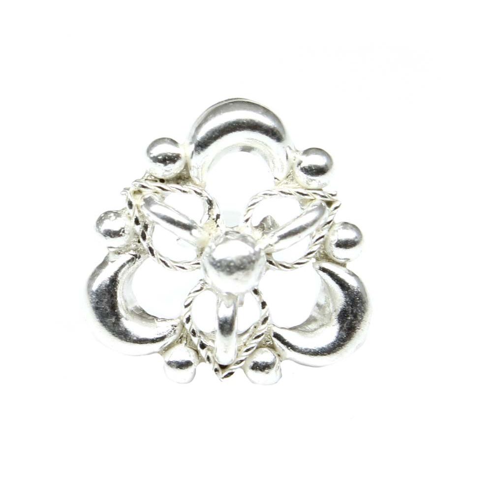 Real Silver nose pin for women