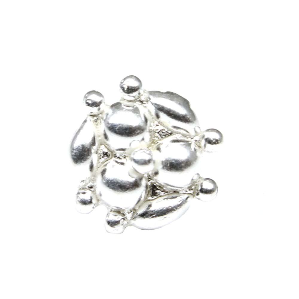 925 Sterling Silver Floral Nose Pin 