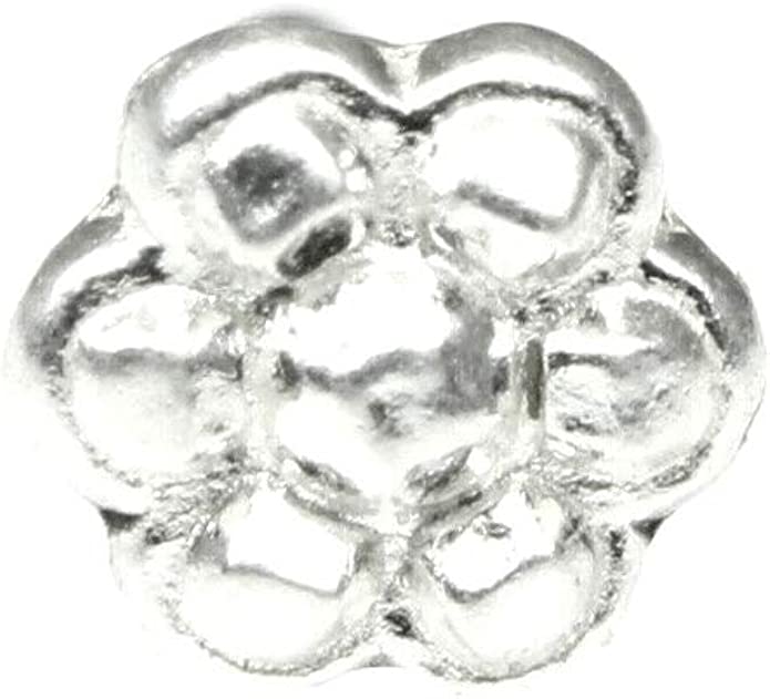 Tiny Indian Style Sterling Silver Body Piercing Jewelry Nose pin 