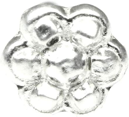 Tiny Indian Style Sterling Silver Body Piercing Jewelry Nose pin 