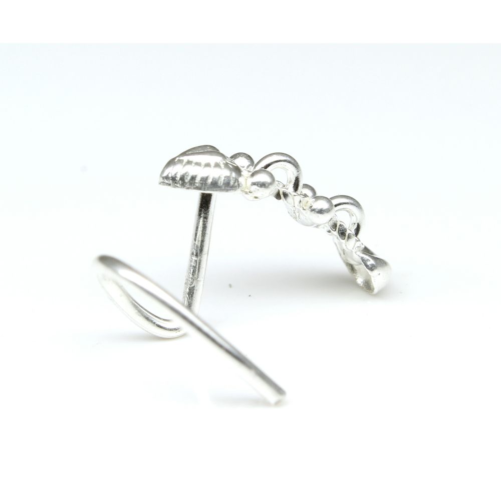 Silver Handcrafted Nose Ring