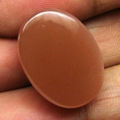 Large 22.8Ct Natural Pink Moonstone Oval Cabochon Fine Gemstone