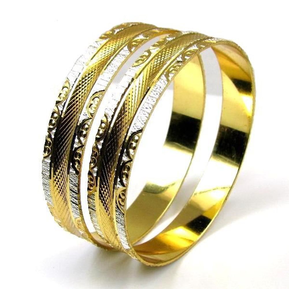 Gold-Plated-Bridal-Fashion-Jewelry-Bracelet-Set-Size-2.6