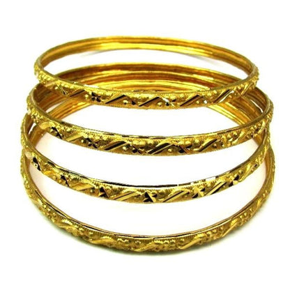 Gold-Plated-Bridal-Fashion-Jewelry-Bracelet-Set-Size-2.6