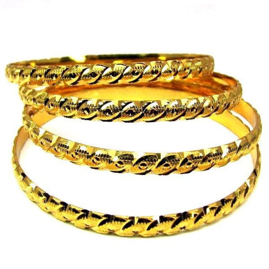 Gold-Plated-Bridal-Fashion-Jewelry-Bracelet-Set-Size-2.8