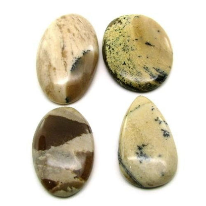 Selected-248Ct-4pc-Wholesale-lot-Natural-Picture-Jasper-Cabochon-Gemstone