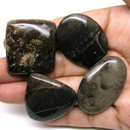 Selected 180Ct 4pc Wholesale lot Natural Brown Jasper Cabochon Gemstone