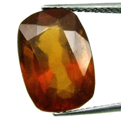 Certified 10.27Ct Natural Hessonite Garnet Gomedh Oval Faceted Gemstone