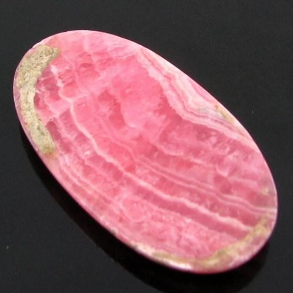 40.8Ct Natural Picture Rhodochorsite Oval Cabochon Gemstone