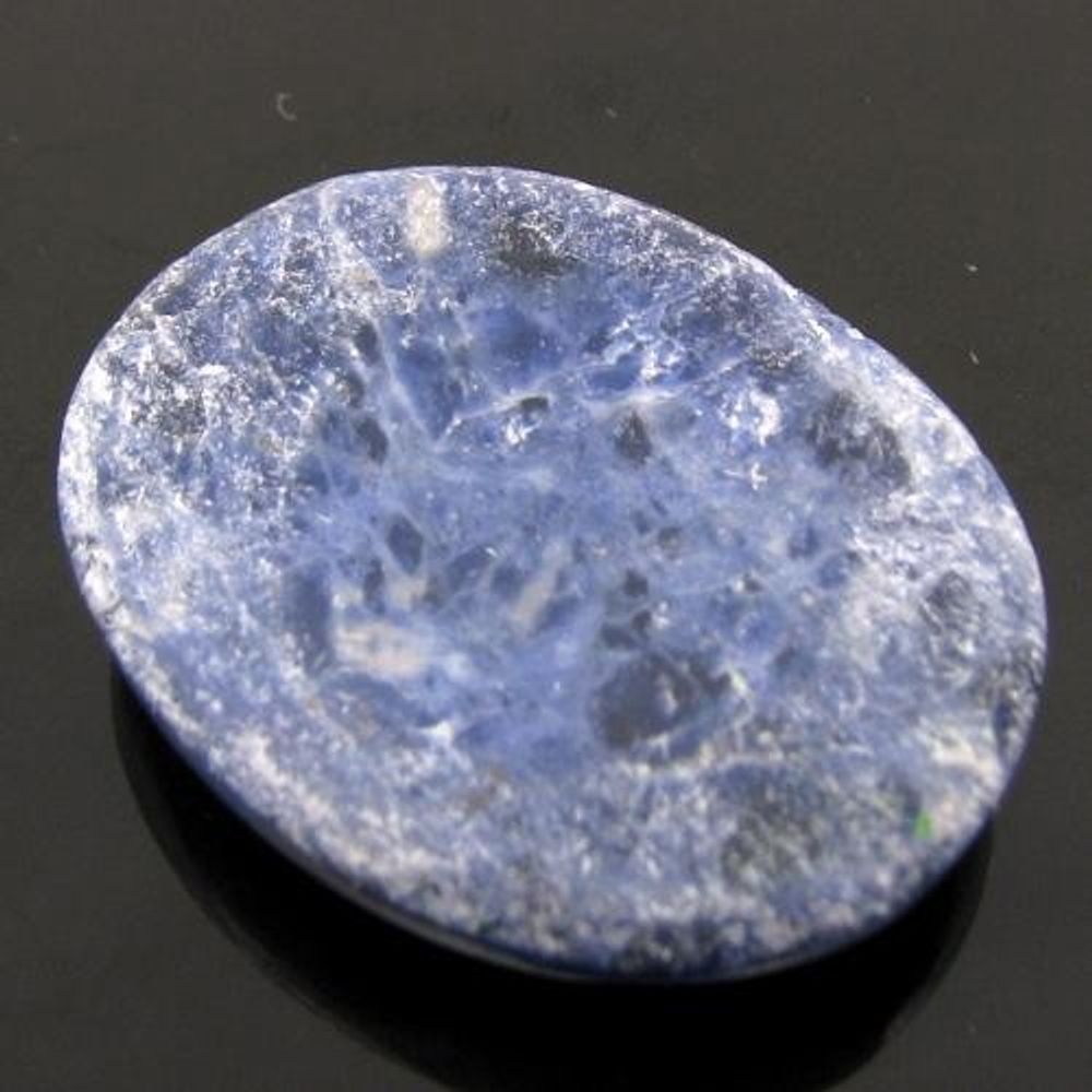 39.8Ct Natural Picture Sodalite Oval Cabochon Gemstone