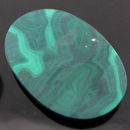 99Ct Natural Picture Malachite Oval Cabochon Gemstone