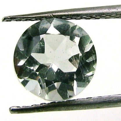 Lustrous 1.9Ct Green Amethyst Round Cut Gemstone