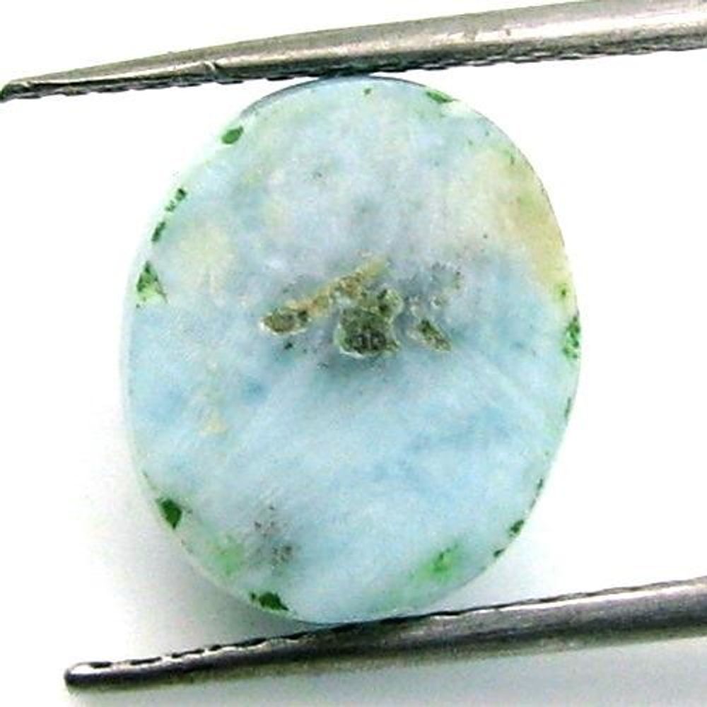 6.1Ct Natural Larimar Oval Cabochon Gemstone