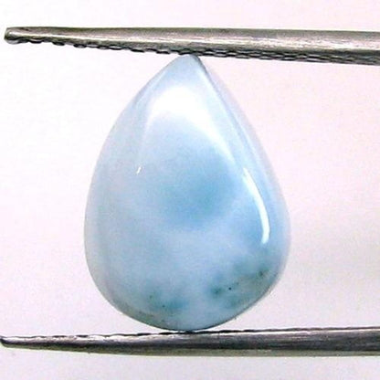 3.6Ct Natural Larimar Pear Cabochon Gemstone