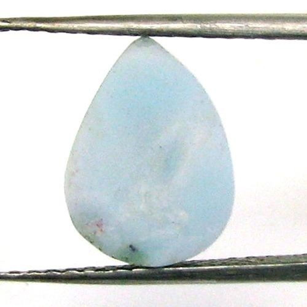 3.6Ct Natural Larimar Pear Cabochon Gemstone