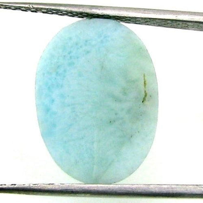 5.1Ct Natural Larimar Oval Cabochon Gemstone