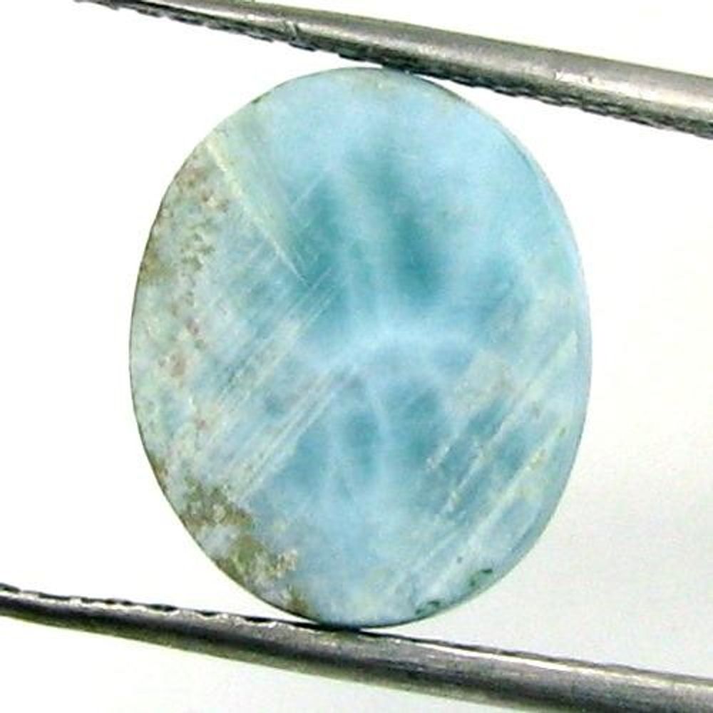 4.8Ct Natural Larimar Oval Cabochon Gemstone