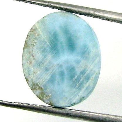 4.8Ct Natural Larimar Oval Cabochon Gemstone