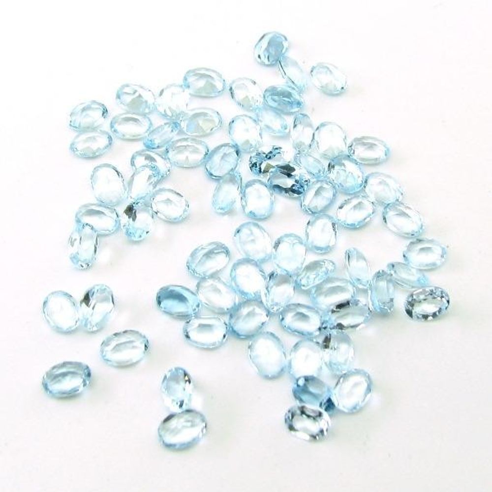 13.6Ct 54pc 6X3mm Natural Blue Topaz Setting Marquise Faceted Gemstones