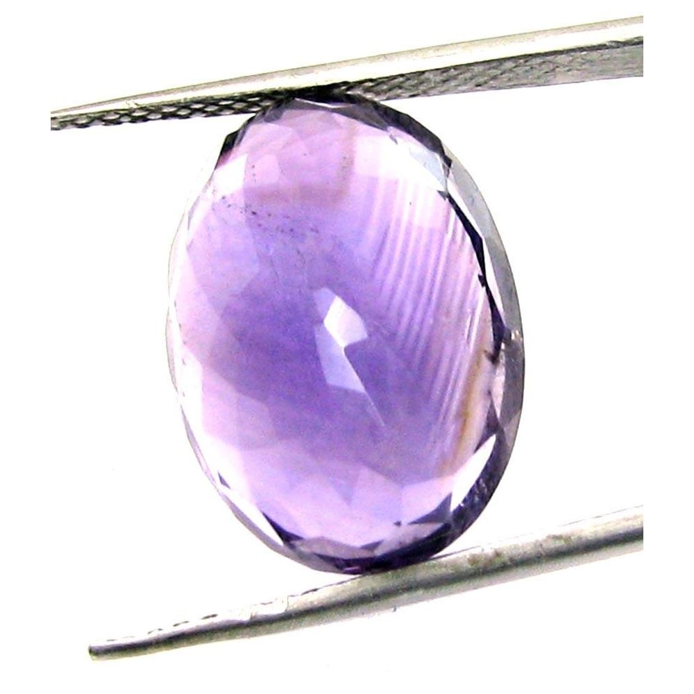 Certified 12.10Ct Natural Amethyst (Katella) Oval Faceted Gemstone