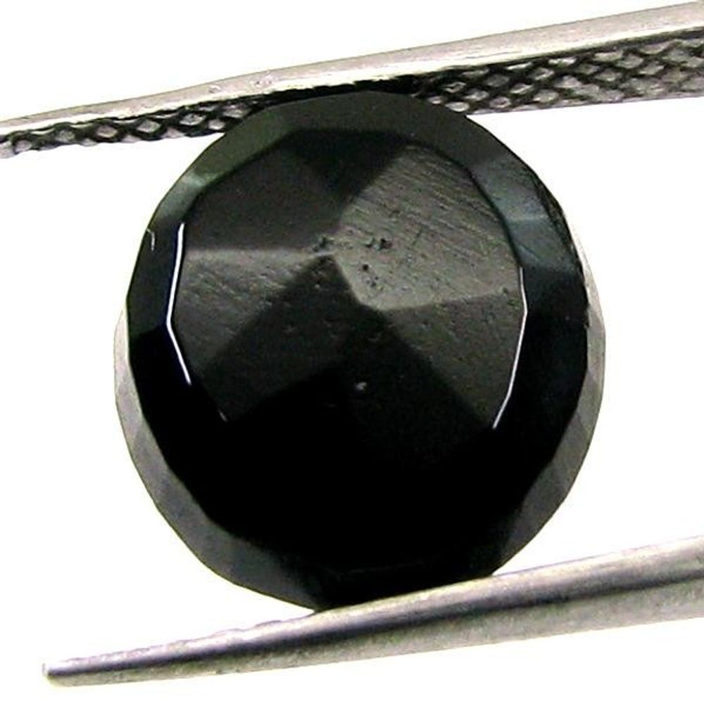 5.20Ct Natural Black Onyx Oval Faceted Gemstone