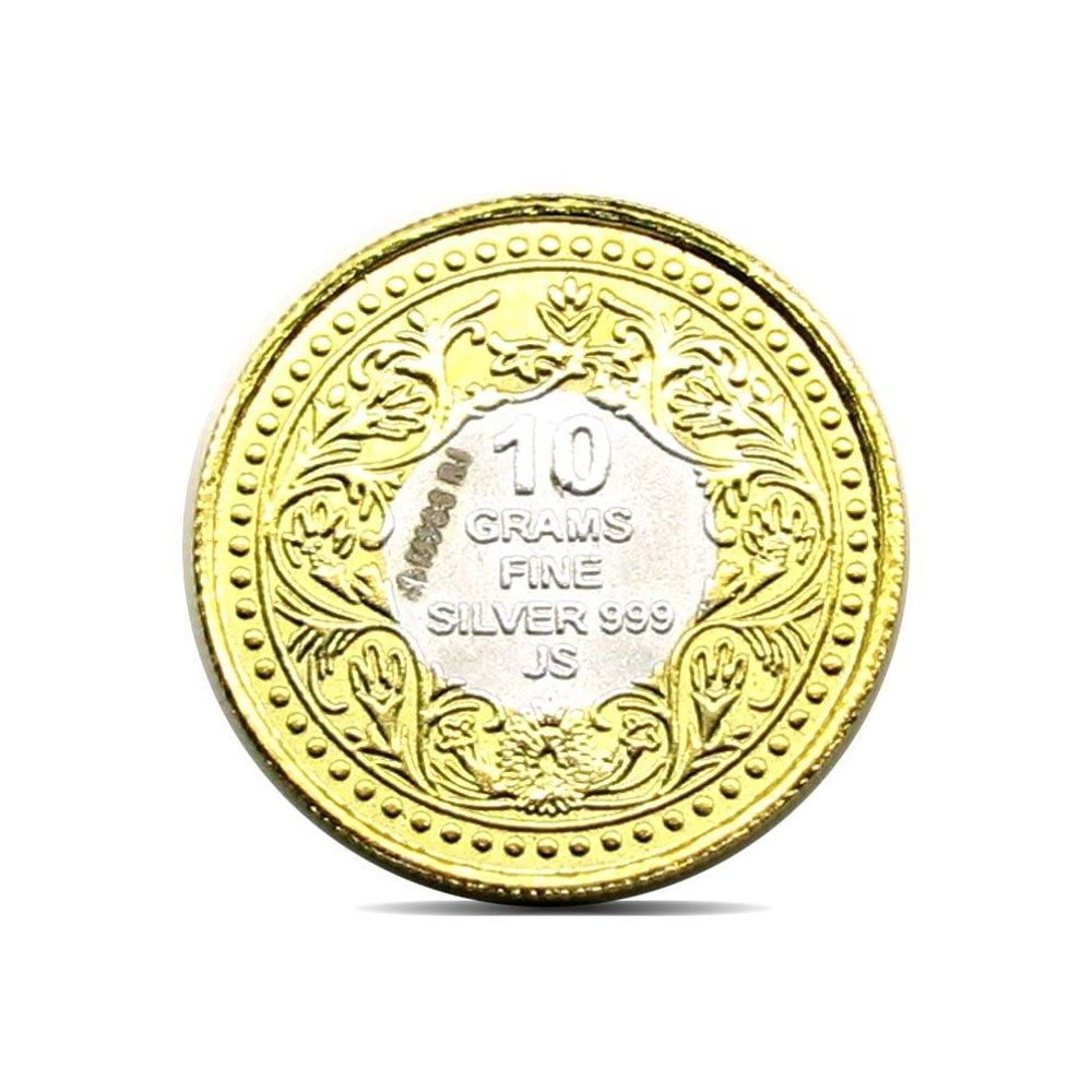 Sterling Silver Coin 999 24K Gold Plating