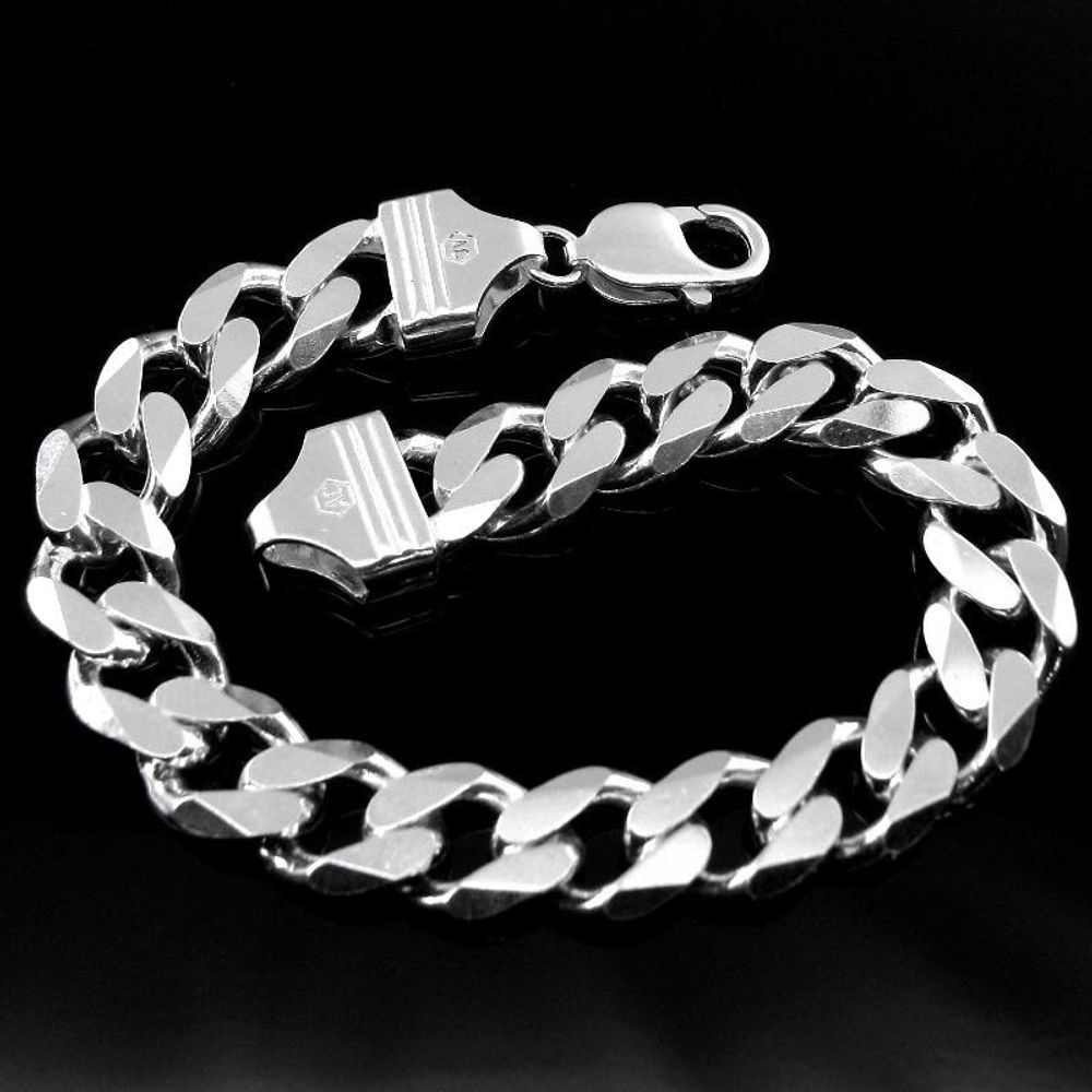 New Creative Design Snake Head Buckle Snake Tail Stainless Steel Silver  Color Men's Bracelet Domineering Personality