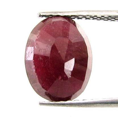 Lustrous 5.65Ct Natural Ruby (Manik) Oval Cut Gemstone for Sun