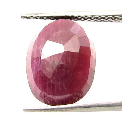 Lustrous 7.05Ct Natural Ruby (Manik) Oval Cut Gemstone for Sun