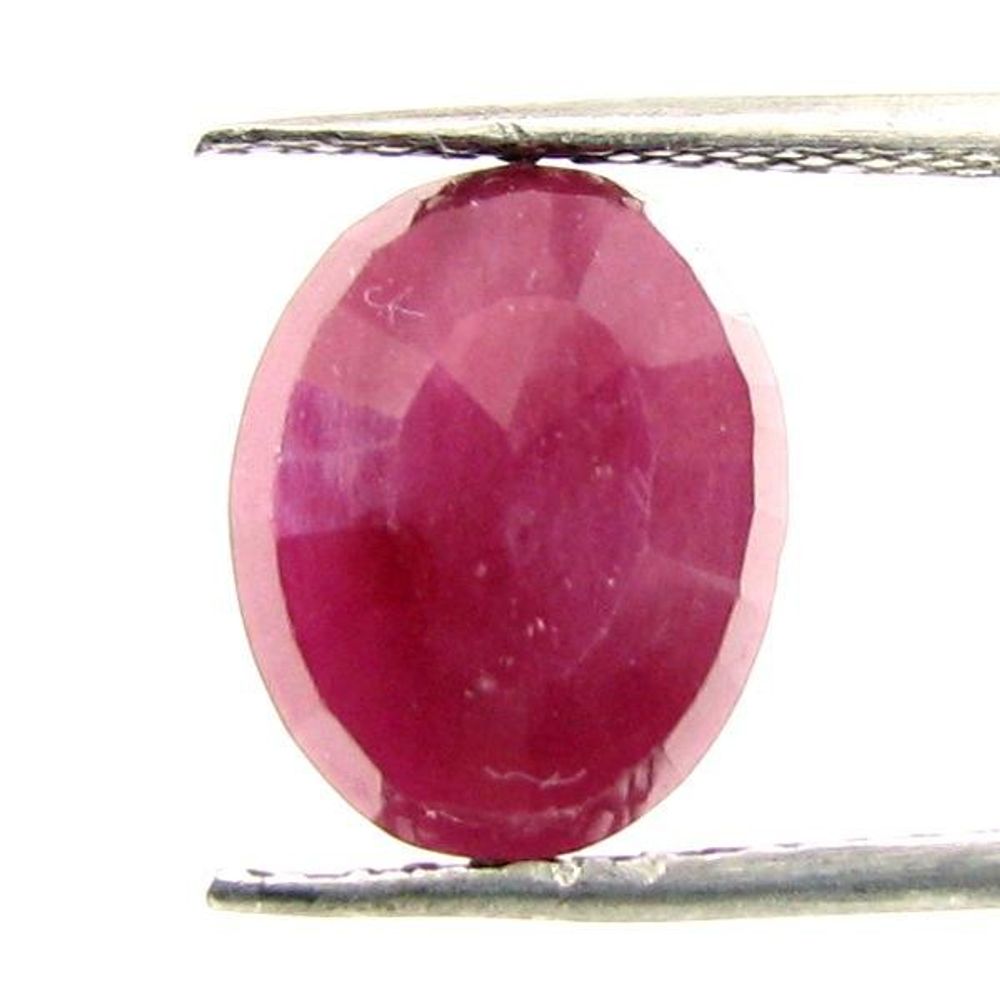 Lustrous 4.35Ct Natural Ruby (Manik) Oval Cut Gemstone for Sun